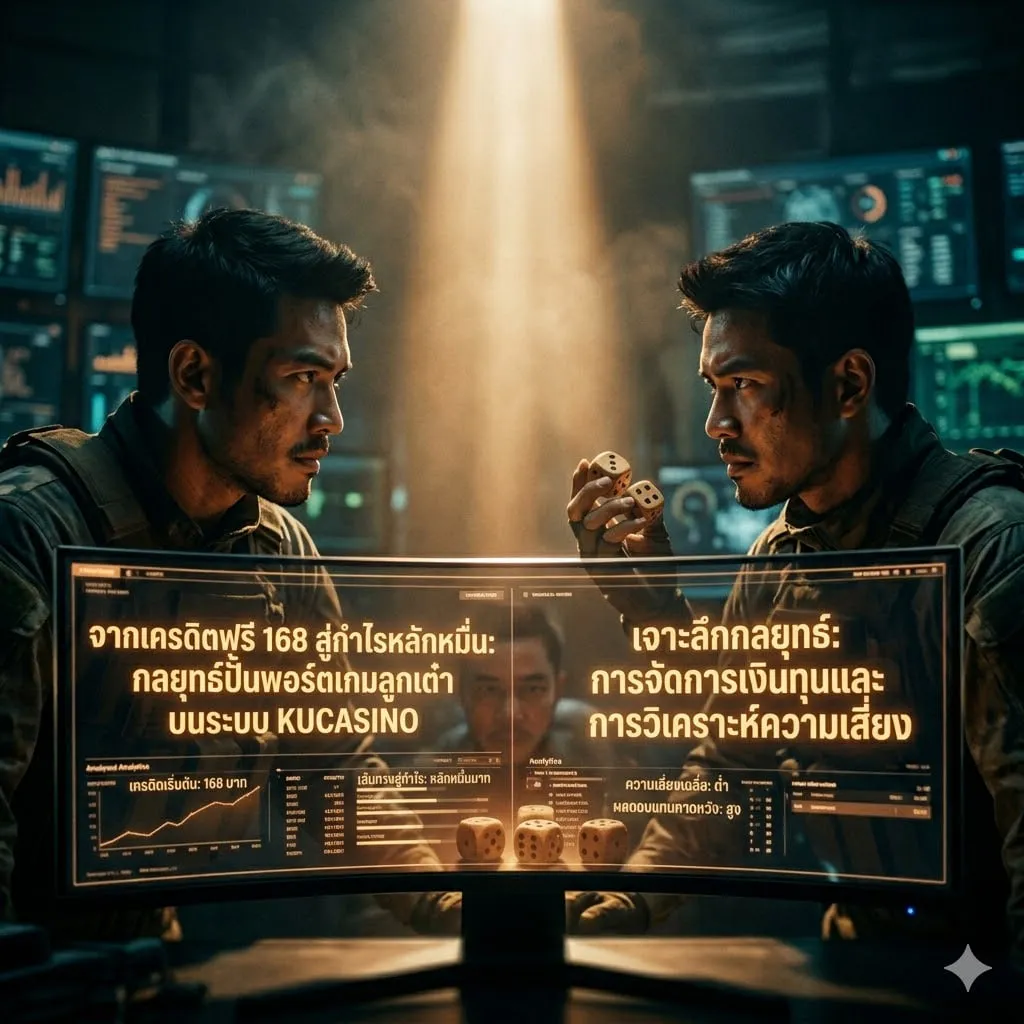 จากเครดิตฟรี 168 สู่กำไรหลักหมื่น: กลยุทธ์ปั้นพอร์ตเกมลูกเต๋าบนระบบ KUCASINO