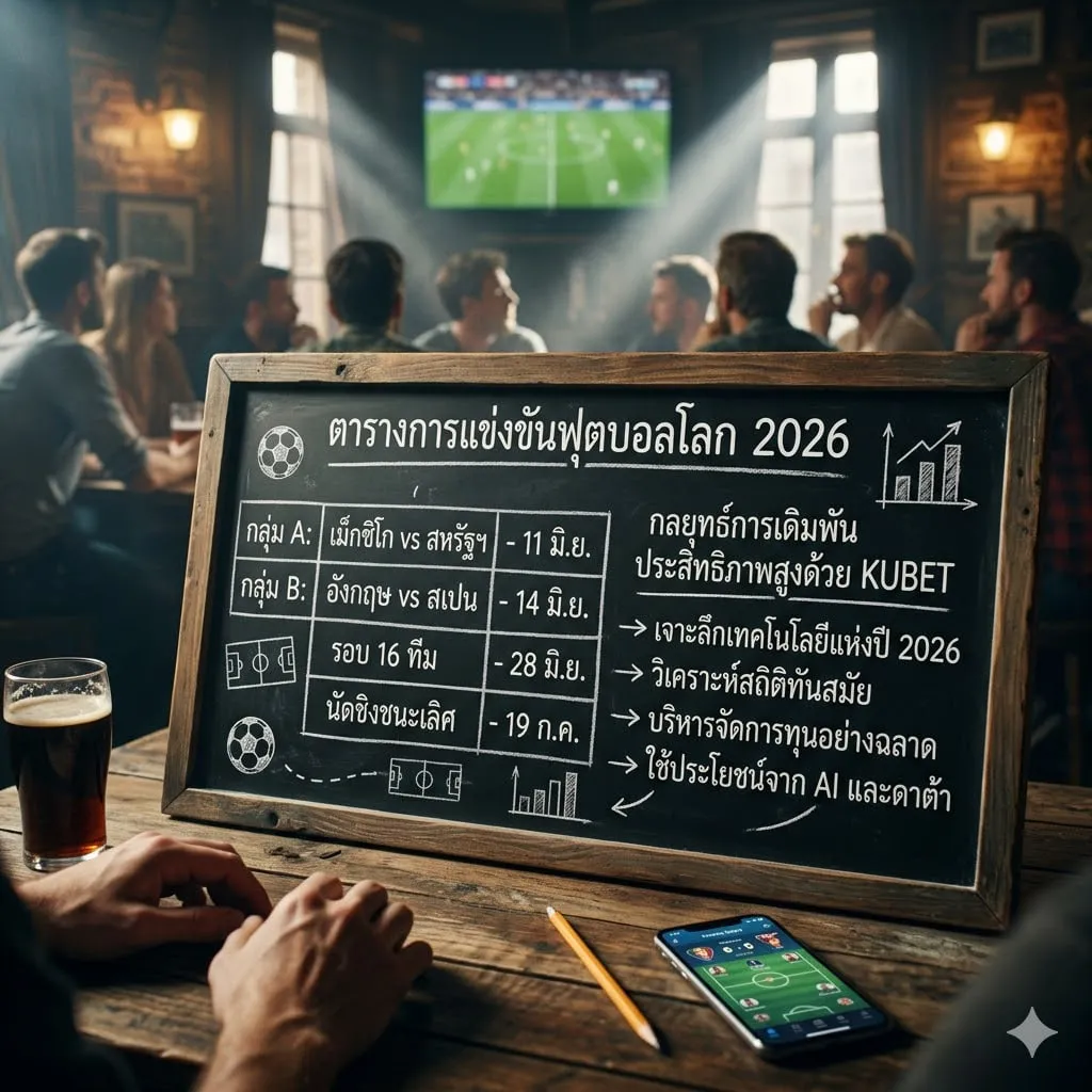 World Cup 2026 Schedule และกลยุทธ์การเดิมพันประสิทธิภาพสูงด้วย KUBET: เจาะลึกเทคโนโลยีแห่งปี 2026