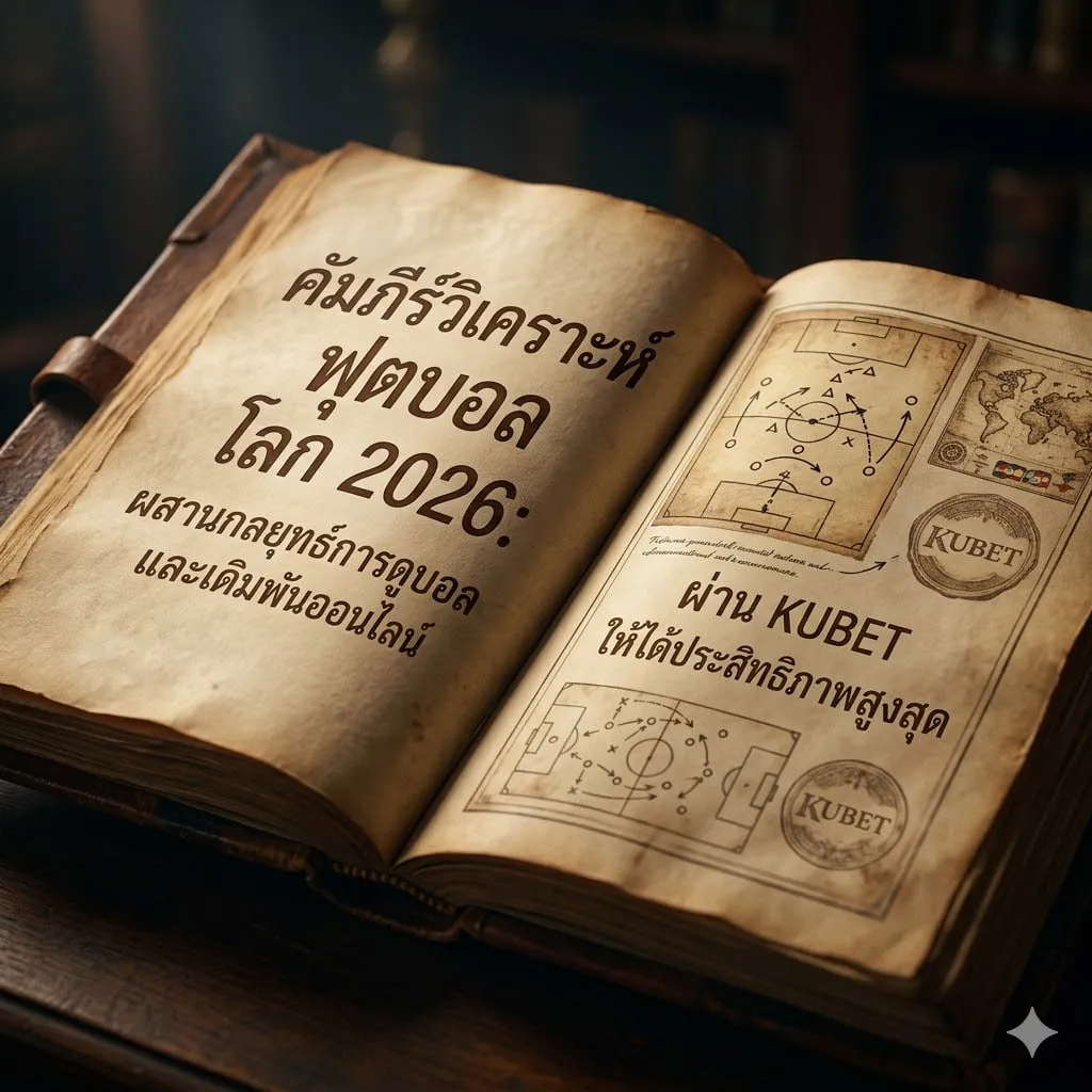 คัมภีร์วิเคราะห์ ฟุตบอล โลก 2026: ผสานกลยุทธ์การดูบอลและเดิมพันออนไลน์ผ่าน KUBET ให้ได้ประสิทธิภาพสูงสุด